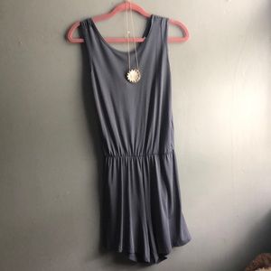 Cute blue romper with knotted back!